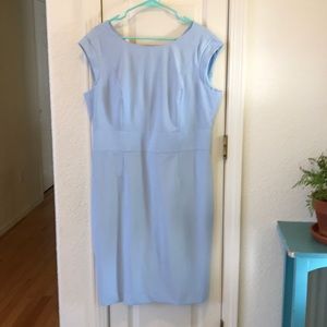Stunning professional sheath dress, light blue, 18